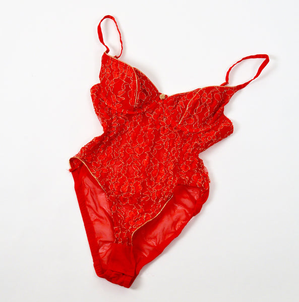 90s Vintage Victoria's Secret Gold Red Lace Tank Top [M] – The Diamond  Hanger