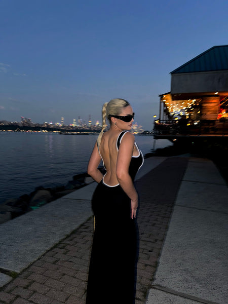 Peppermayo Lost In Paris Knit Maxi Dress