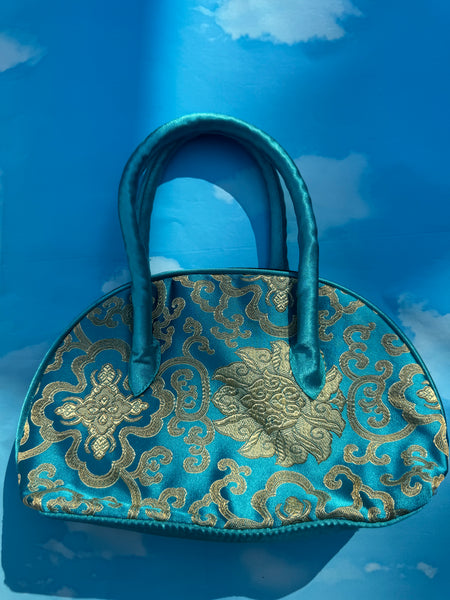 Blue & Gold Y2K Bag