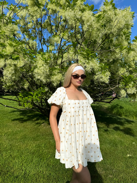 Emory Park Floral White Dress