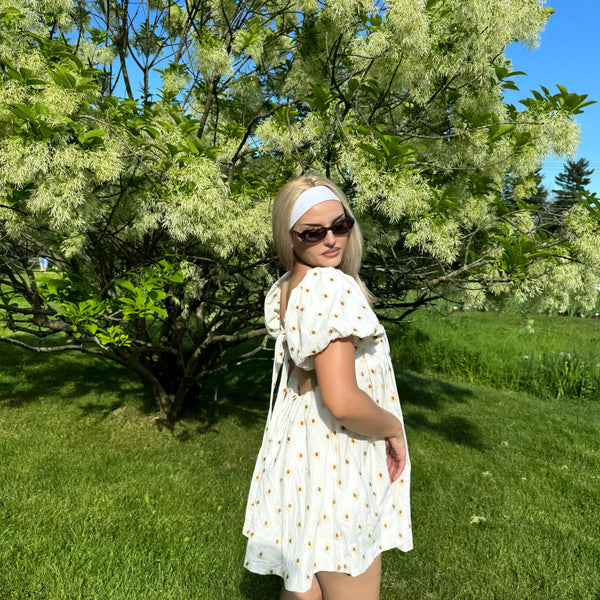 Emory Park Floral White Dress