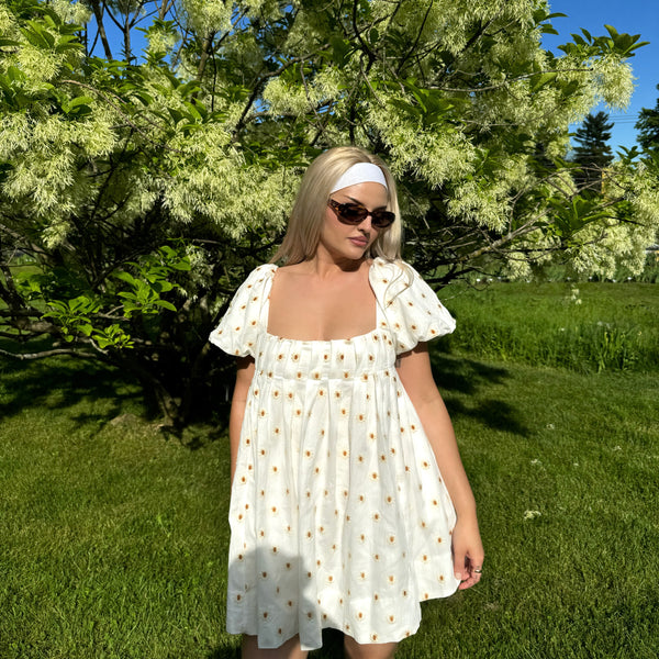 Emory Park Floral White Dress