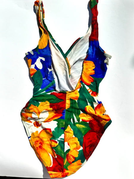 80’s / 90’s One Piece Patterned Swimsuit