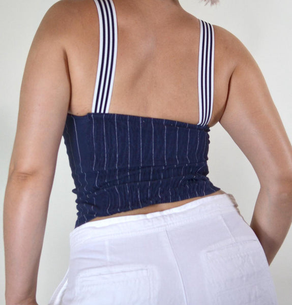 Zara Pinstripe Sailor Tank Top