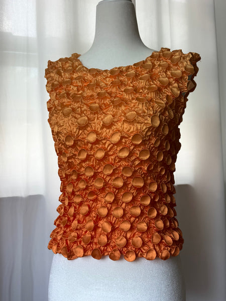 Orange 90s Popcorn Top