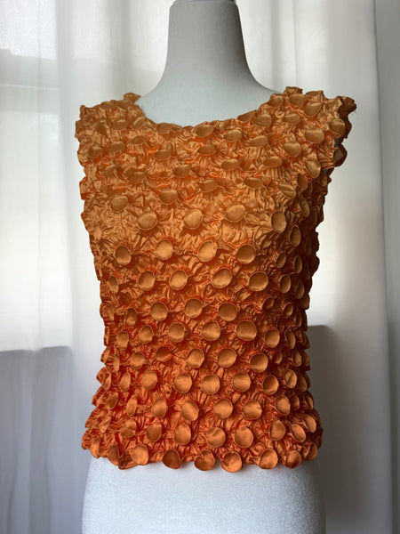 Orange 90s Popcorn Top