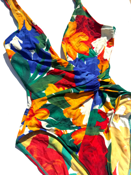80’s / 90’s One Piece Patterned Swimsuit
