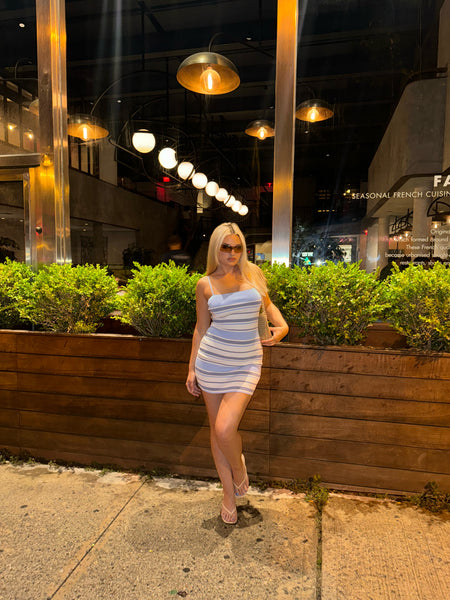 Superdown Dionne Striped Knit Dress