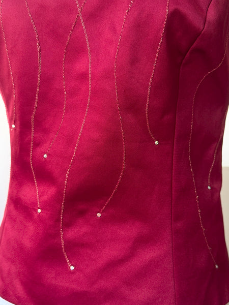 90s Red Satin Tank