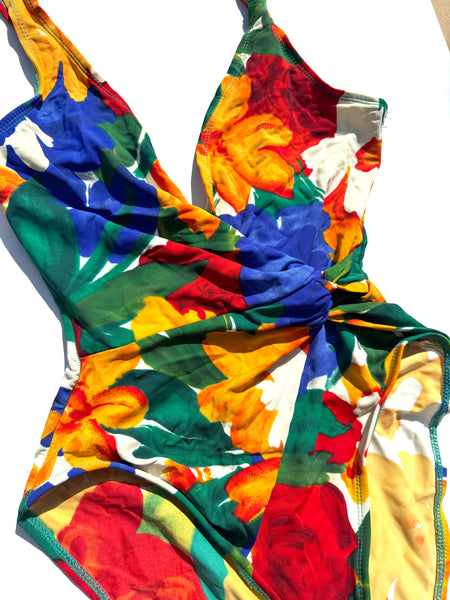 80’s / 90’s One Piece Patterned Swimsuit