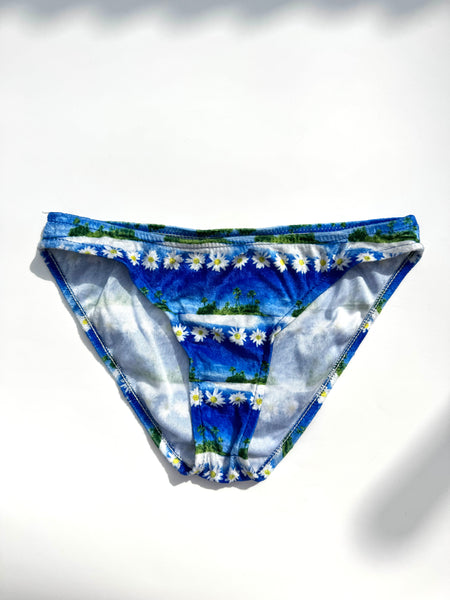 90’s Beachy Two Piece Velvet Tankini Bikini