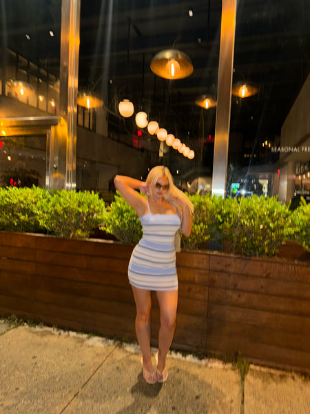 Superdown Dionne Striped Knit Dress