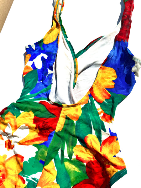 80’s / 90’s One Piece Patterned Swimsuit