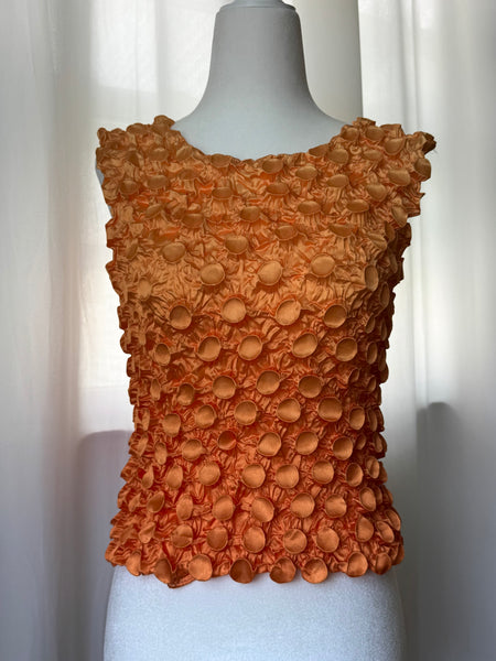 Orange 90s Popcorn Top