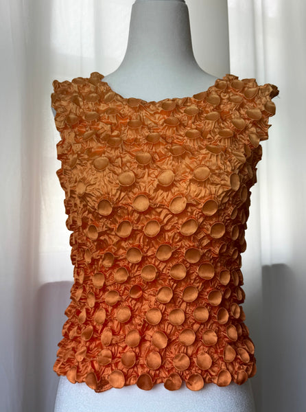 Orange 90s Popcorn Top