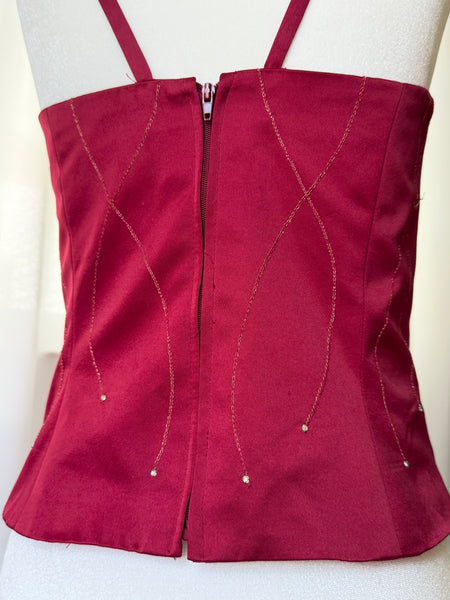 90s Red Satin Tank