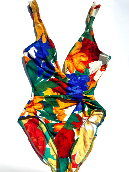 80’s / 90’s One Piece Patterned Swimsuit