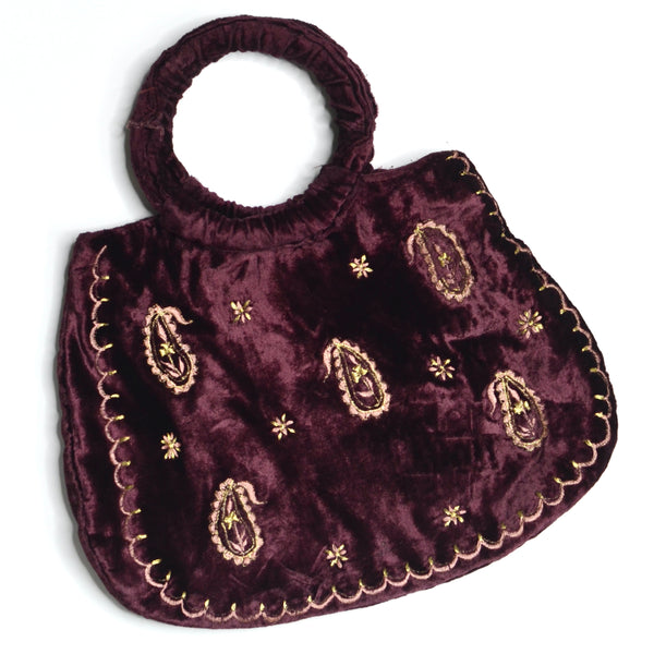Boho Fairy Vintage Velvet Handmade Bag