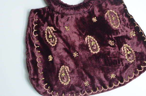 Boho Fairy Vintage Velvet Handmade Bag