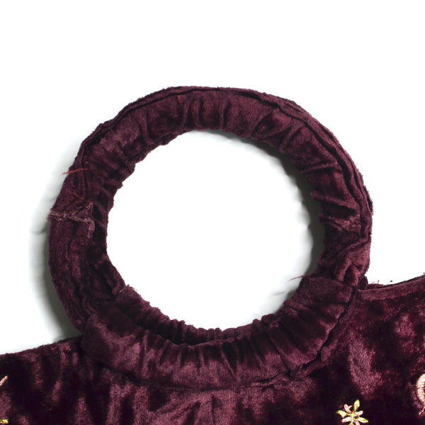 Boho Fairy Vintage Velvet Handmade Bag