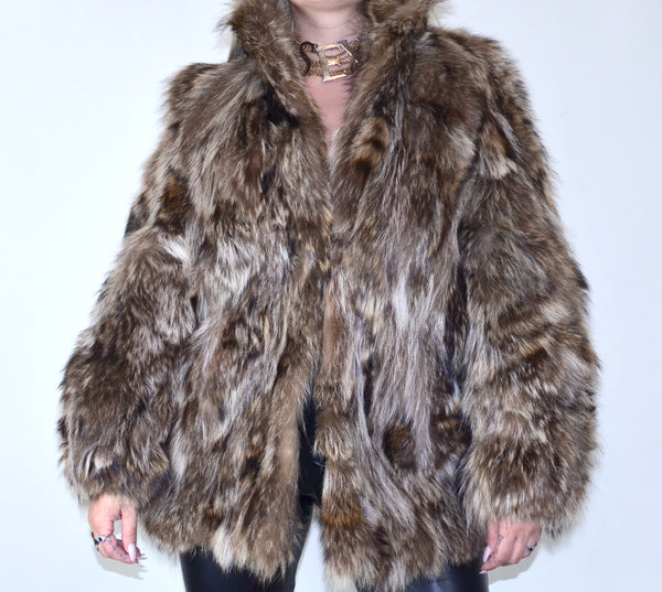 Brown Vintage Fur Coat