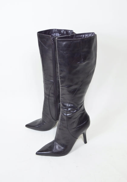 Brown Vintage Nine West Knee High Leather Boots