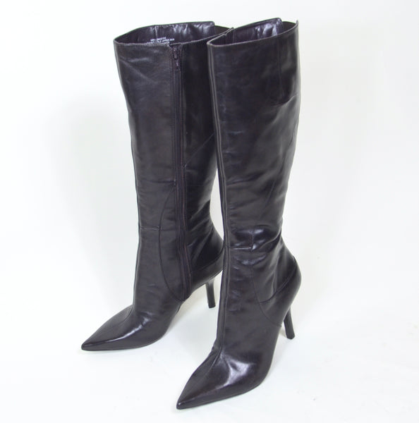 Brown Vintage Nine West Knee High Leather Boots