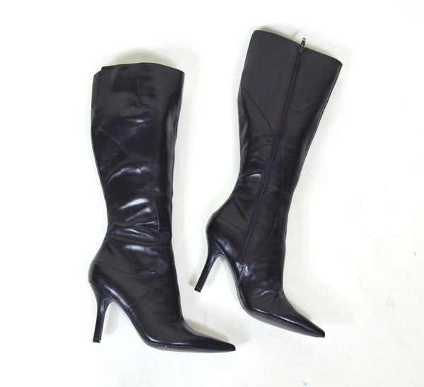 Brown Vintage Nine West Knee High Leather Boots