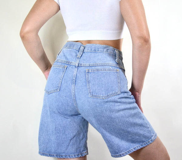 Mickey Mouse Vintage High Waisted Denim Shorts