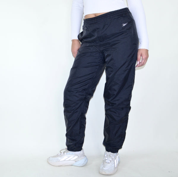 Black Reebok Windbreaker 90s Style Sweatpants