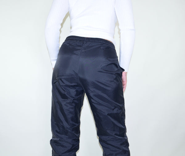 Black Reebok Windbreaker 90s Style Sweatpants