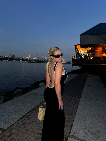 Peppermayo Lost In Paris Knit Maxi Dress