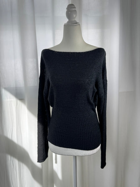 EDIKTED Tezi Boat Neck Light Knit Top