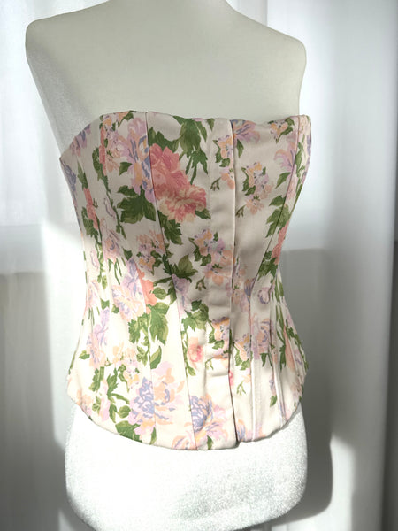 Floral Zara Corset New With Tags