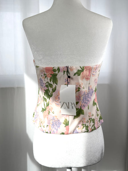 Floral Zara Corset New With Tags