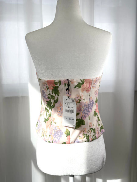 Floral Zara Corset New With Tags