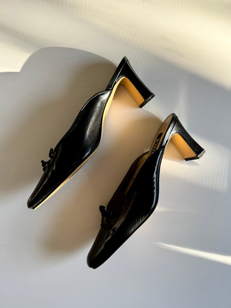 Valley Lane Vintage 90s Genuine Leather Mule Sandals&nbsp;