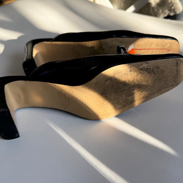 Valley Lane Vintage 90s Genuine Leather Mule Sandals&nbsp;