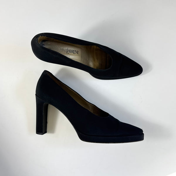 Yves Saint Laurent Black Vintage Pumps