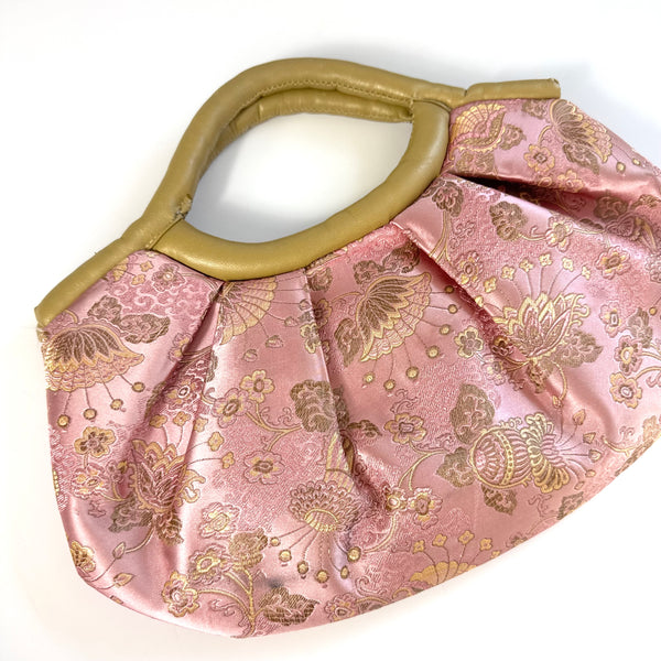 Cheongsam 90s Y2K Baby Pink & Gold Rare Vintage Handbag