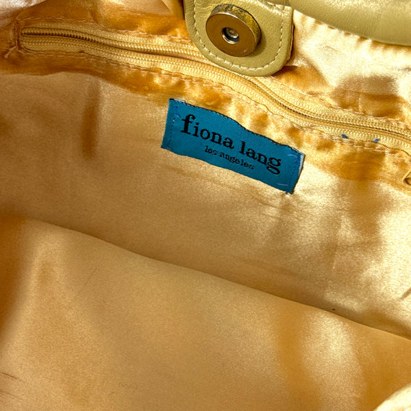 Cheongsam 90s Y2K Baby Pink & Gold Rare Vintage Handbag
