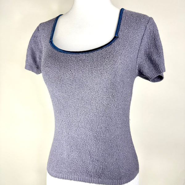 Vintage Knit Short Sleeve Top
