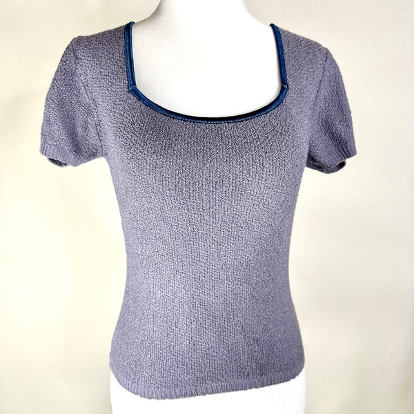 Vintage Knit Short Sleeve Top