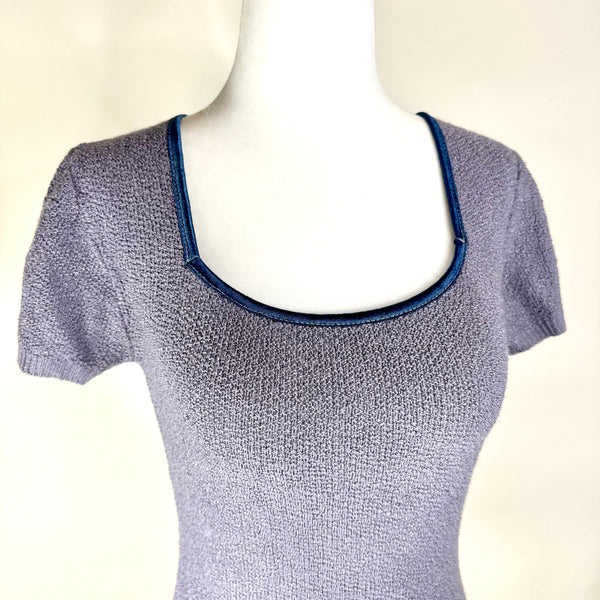 Vintage Knit Short Sleeve Top