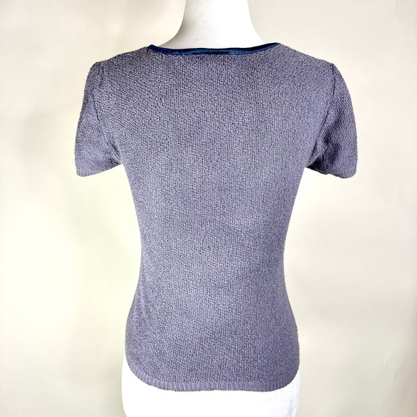 Vintage Knit Short Sleeve Top