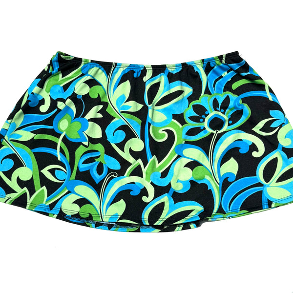 90s Vintage Bikini Patterned Mini Skort