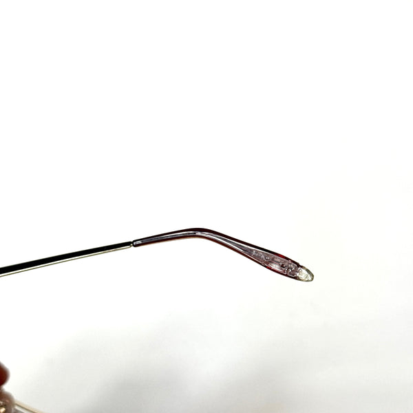 Y2K Light Brown Rhinestone Rectangle Sunglasses