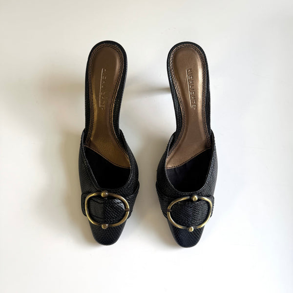 Authentic Y2K Black Mule Sandals