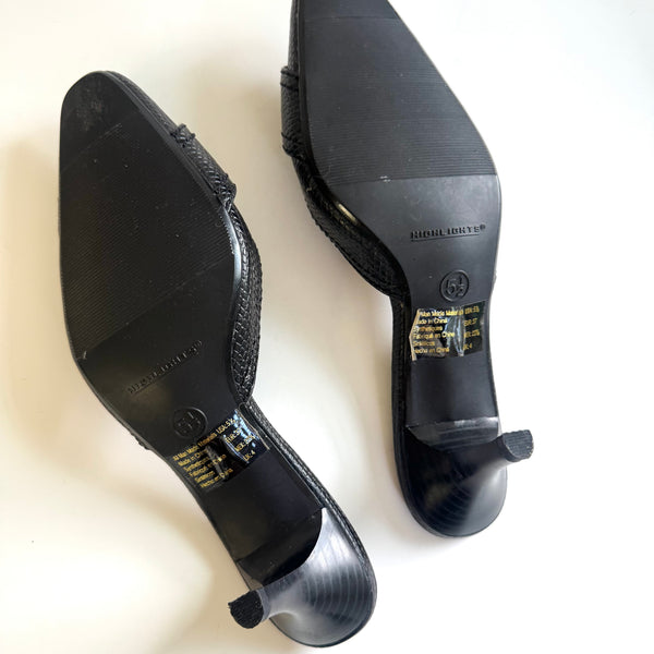 Authentic Y2K Black Mule Sandals