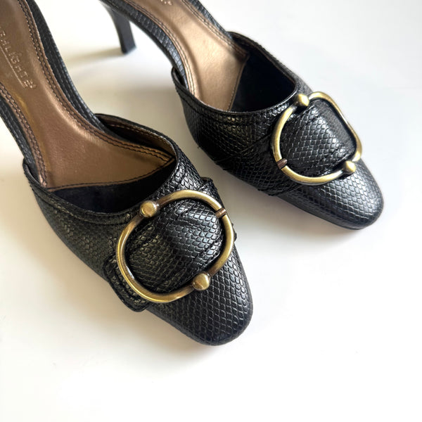 Authentic Y2K Black Mule Sandals